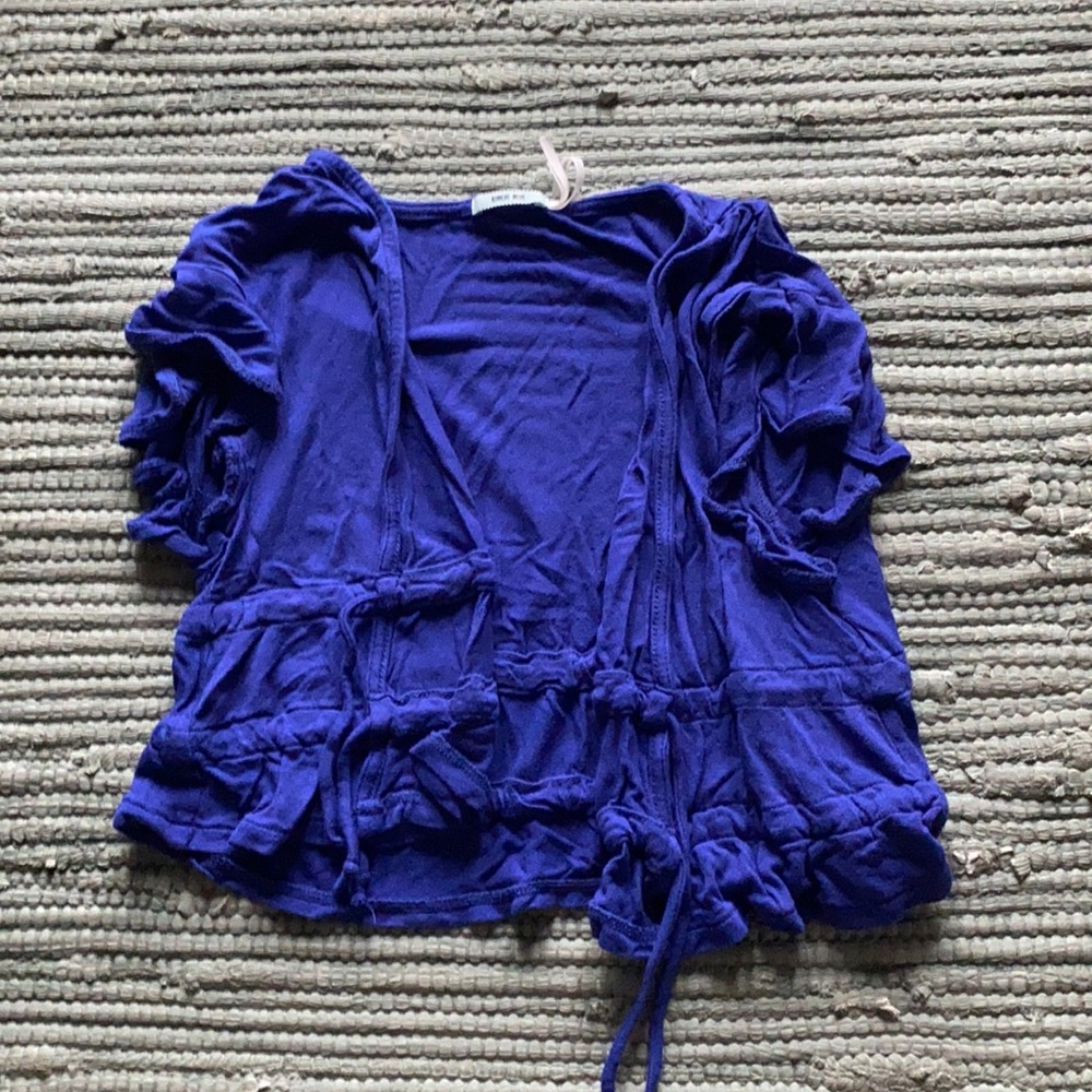 Blue tie top